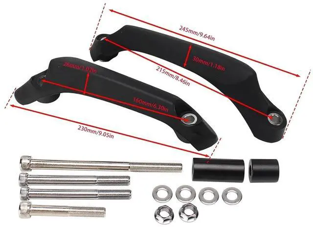 Alt view image 6 of 6 - Frame Sliders Frame Slider Kit Falling Crash Protector Cover for Triumph Street Triple R/RS/S Triple 765 R/RS/ Moto2 Motorcycle Fairing Guard