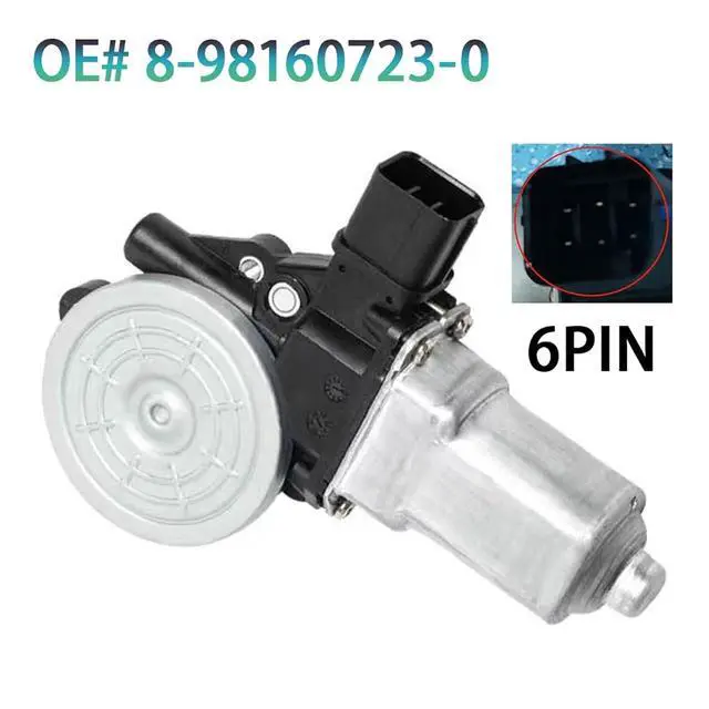 Alt view image 2 of 6 - 8-98160723-0 New Power Window Motor Front For Isuzu Genuine DMAX 2012 2013 2014 2015 2016 2017 2018-19 RHD 8981607230 8981607240(Front Right 6P)