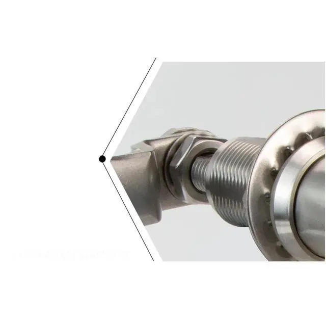 Alt view image 3 of 7 - Outdoor Electrical Control Cabinet Door Stainless Steel Handle Lock Mechanical Equipment Pull Handle Lock 1Pcs(324-2)
