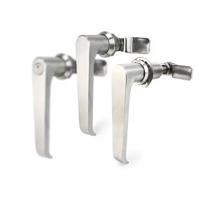 Alt view image 7 of 7 - Outdoor Electrical Control Cabinet Door Stainless Steel Handle Lock Mechanical Equipment Pull Handle Lock 1Pcs(324-2)