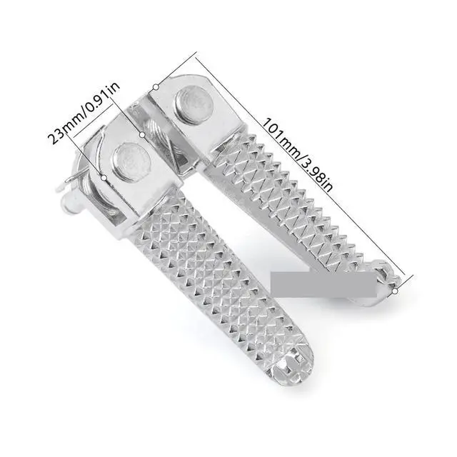 Alt view image 7 of 7 - Front Footrest Foot Peg Pedal Compatible with Yamaha YZF R25 R3 MT25 MT03 2014-2025 Motorcycle Left Right Bracket YZFR25 YZFR3(Left and Right)