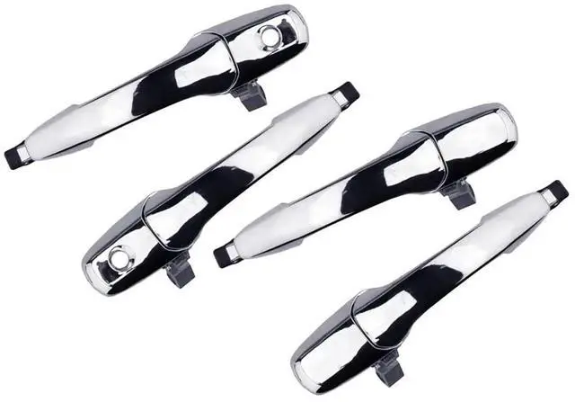 Main image of 4pcs Car Front Rear Left Right Outer Exterior Door Handle Compatible for Ford Ranger Mazda Bt50 2006 2007 2008 2009 2010 2011 Chrome