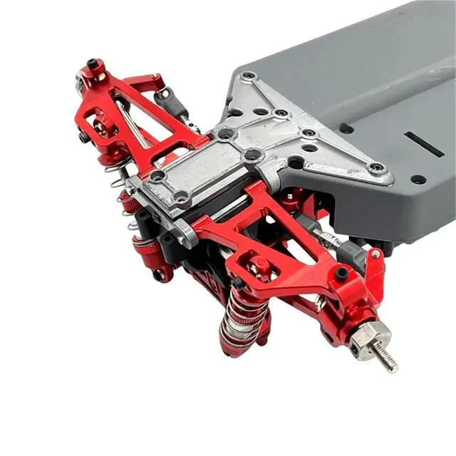 Alt view image 3 of 3 - Rc Steering Cup Parts For MJX 14207 14208 1/14 Metal Upgrade Front Steering Blocks With Bearings Remote Control Car Repair Modify Spare Parts(Red)