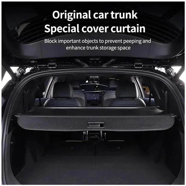 Alt view image 5 of 7 - Car Trunk Storage Covers for BYD Leopard Titanium 3 FangChengBao Tai 2025~2027 Retractable Rack Cargo Shelter Auto Accessories(Carbon Fiber Skin)
