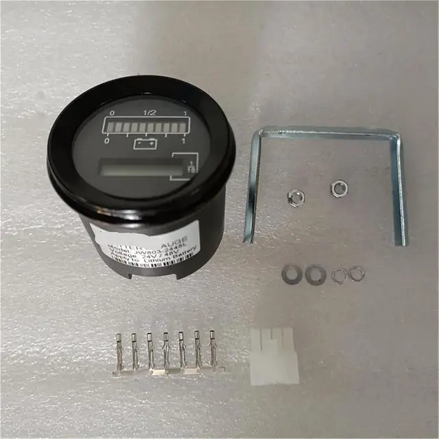 Alt view image 2 of 4 - 52mm 24V 48V Lithium Battery Voltage Meter Monitor Battery Gauge Indicator