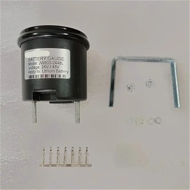 Alt view image 3 of 4 - 52mm 24V 48V Lithium Battery Voltage Meter Monitor Battery Gauge Indicator