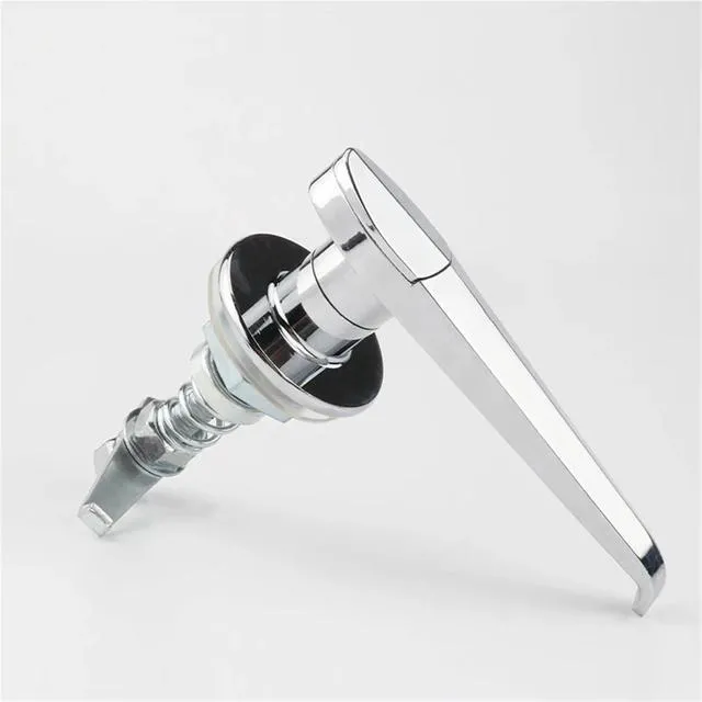 Alt view image 4 of 6 - MS306-1 Stainless Steel Handle Lock Distribution Box Cabinet Door Lock Cabinet Lock Handle Lock Outdoor Door Lock 1Pcs(Blue)