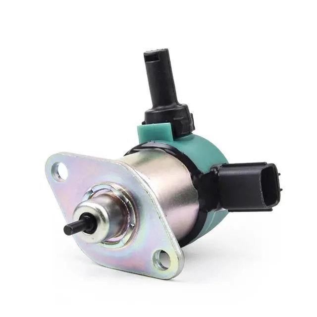 Alt view image 2 of 3 - D1005 D1105 D905 Engine Fuel Shutdown Shut Off Solenoid Valve 17208-60016 17208-60015 Generator Stop Solenoid DC 12v 24v(12V)