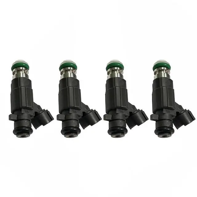 Alt view image 6 of 6 - 4 Pcs 16600-5L700 Black Fuel Injector Nozzle With 2 Pins Compatible for INFINITI G20 2000-2002 16600-2Y905 16600-AE060 FBJC100 FBJ1C00