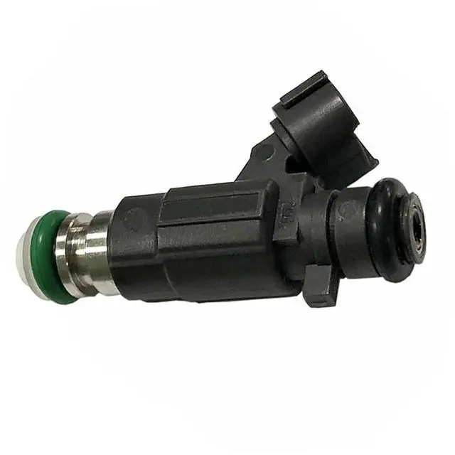 Alt view image 5 of 6 - 4 Pcs 16600-5L700 Black Fuel Injector Nozzle With 2 Pins Compatible for INFINITI G20 2000-2002 16600-2Y905 16600-AE060 FBJC100 FBJ1C00