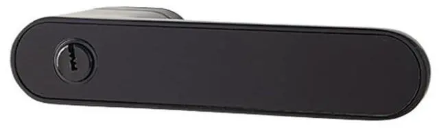 Alt view image 4 of 6 - Modern Minimalist Indoor Magnetic Silent Ecological Door Lock Bedroom Wooden Italian Simple Handle(Matt Black Shiny Black Film)