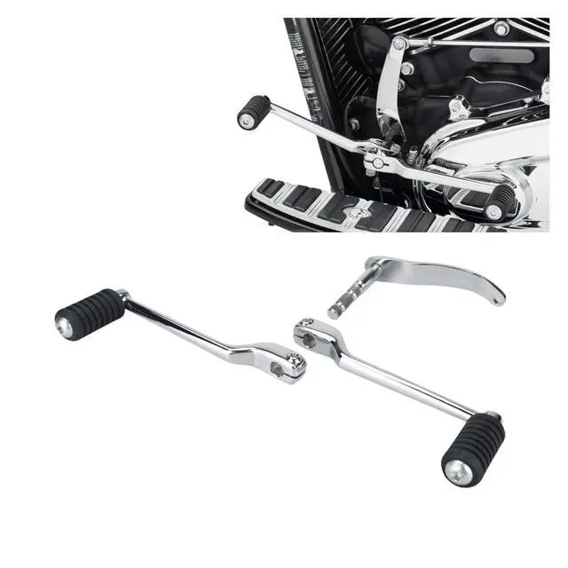 Alt view image 2 of 7 - Motorcycle Left Heel Toe Shifter Shaft Gear Shift LeverCompatible with Harley Davidson Fat Boy 114 FLFBS Softail Slim Heritage Deluxe 2018-2024(Set B 2018-2024)