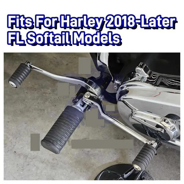 Alt view image 4 of 7 - Motorcycle Left Heel Toe Shifter Shaft Gear Shift LeverCompatible with Harley Davidson Fat Boy 114 FLFBS Softail Slim Heritage Deluxe 2018-2024(Set B 2018-2024)