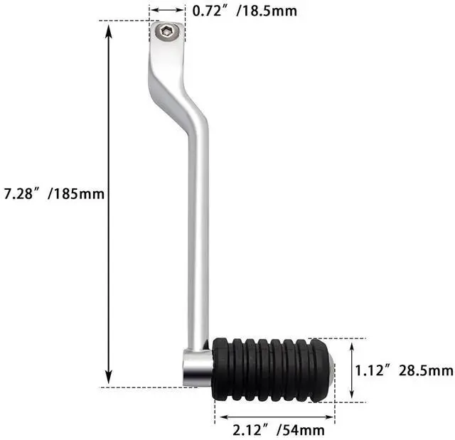 Alt view image 7 of 7 - Motorcycle Left Heel Toe Shifter Shaft Gear Shift LeverCompatible with Harley Davidson Fat Boy 114 FLFBS Softail Slim Heritage Deluxe 2018-2024(Set B 2018-2024)