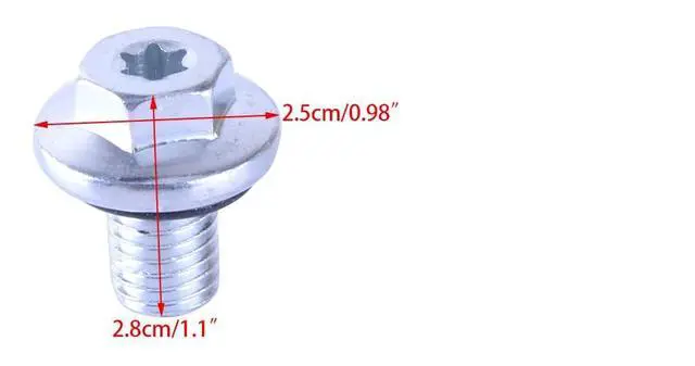 Alt view image 5 of 5 - Car Repair 2Pcs Engine Oil Pan Drain Plug Bolt Gasket 55577568 Fit for Chevrolet