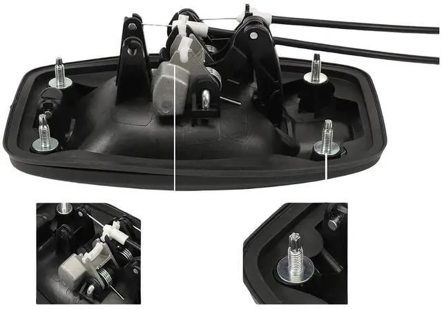 Alt view image 5 of 6 - Right Passenger Side Sliding Door Handle With Cables 5RK14JXWAB Compatible For RAM ProMaster Cargo Van 1500 2500 3500 Door Parts 2019-2024