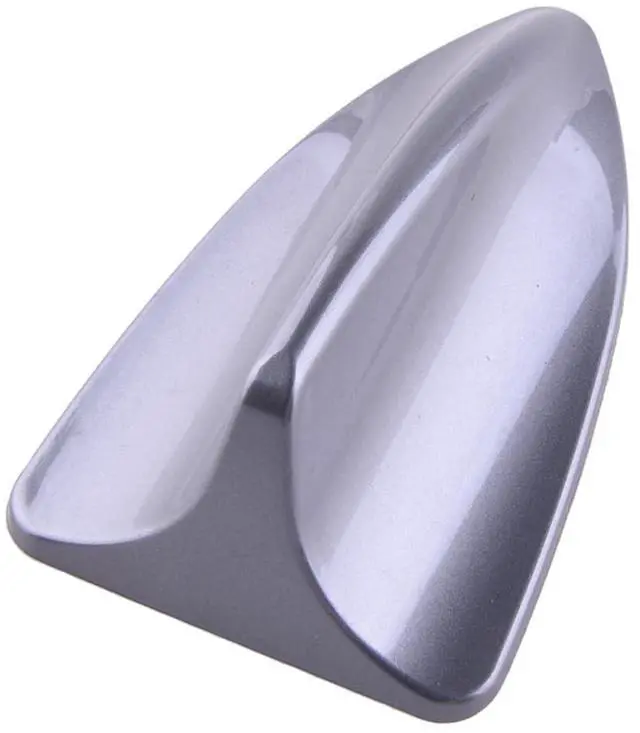 Alt view image 3 of 5 - Car Roof Shark Fin Antenna Cover Aerial Trim Fit For Kia Forte 2018 2017 2016 2015 2014 Silver practical