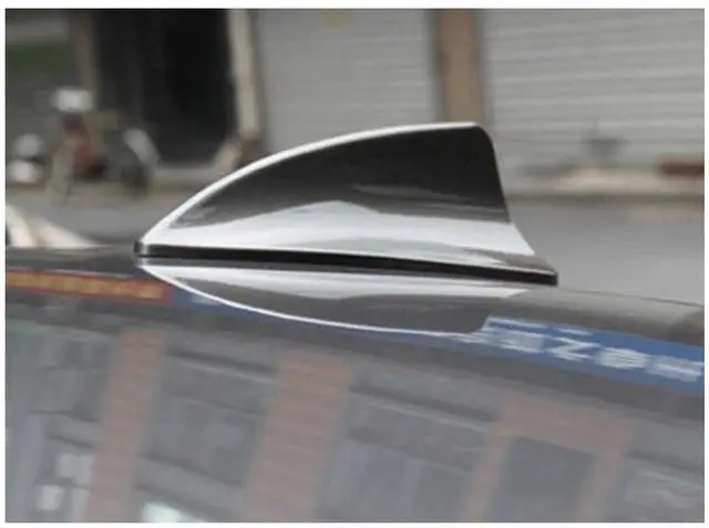 Alt view image 5 of 5 - Car Roof Shark Fin Antenna Cover Aerial Trim Fit For Kia Forte 2018 2017 2016 2015 2014 Silver practical