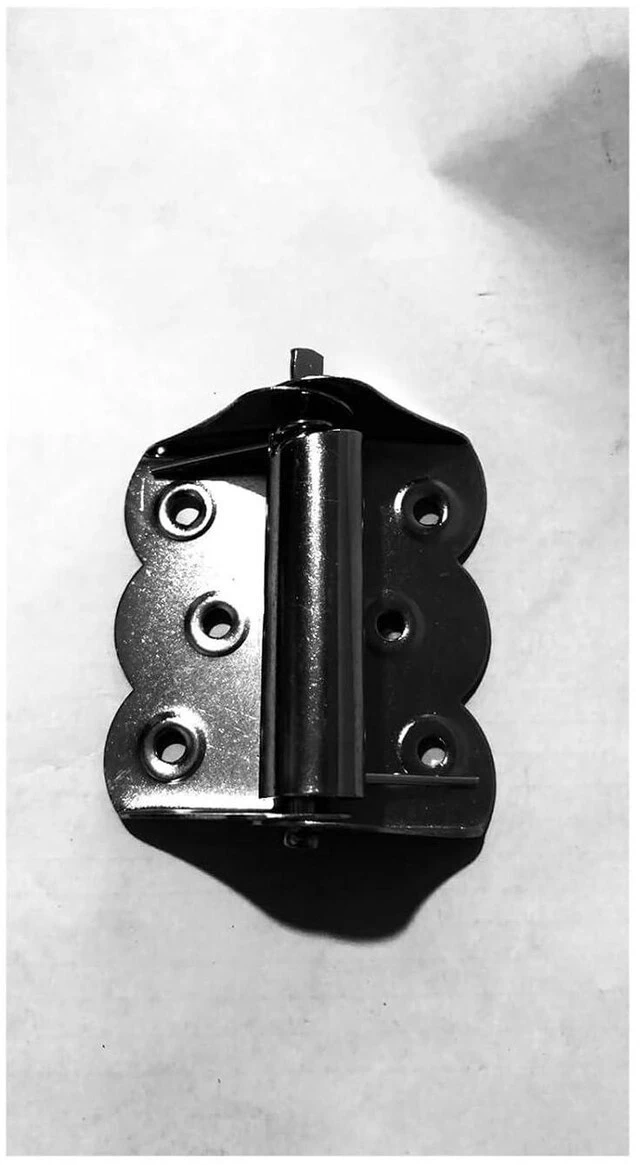 Alt view image 4 of 5 - Iron Hinge Automatic Closing Black Spring Hinge Casement Screen Window Hinge(Black Painted)