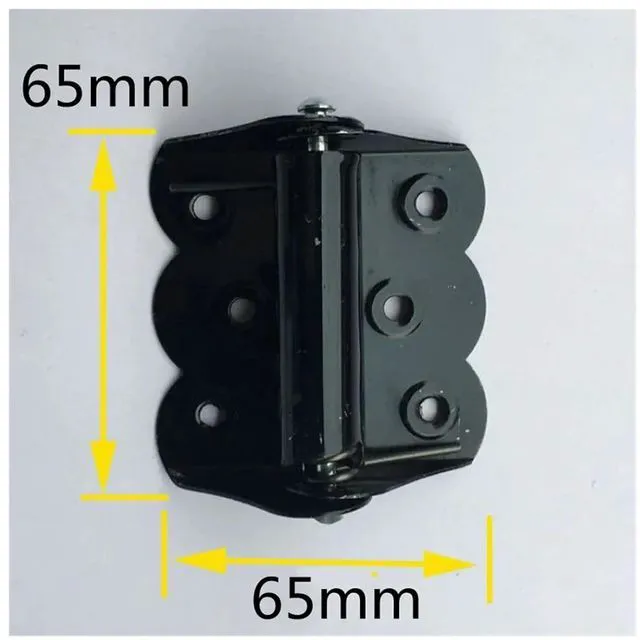 Alt view image 2 of 5 - Iron Hinge Automatic Closing Black Spring Hinge Casement Screen Window Hinge(Black Painted)