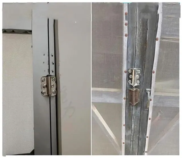 Alt view image 5 of 5 - Iron Hinge Automatic Closing Black Spring Hinge Casement Screen Window Hinge(Black Painted)