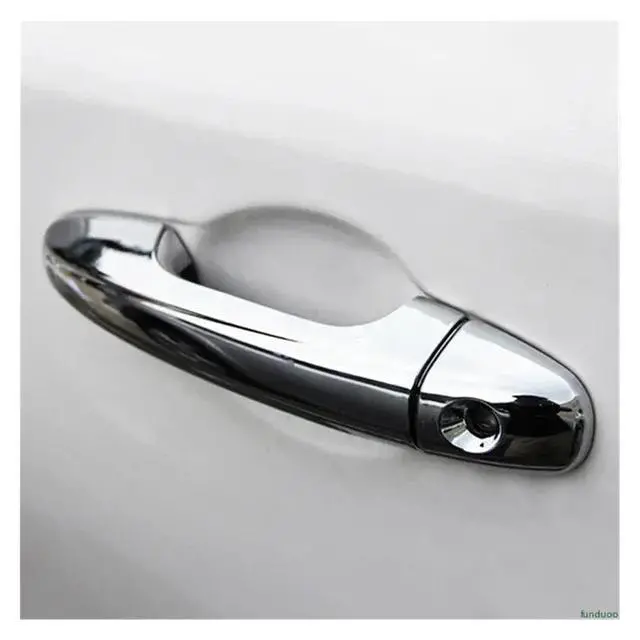 Alt view image 6 of 6 - Compatible for Toyota Harrier XU60 2014 2015 2016 2017 2018 2019 ABS Carbon Fiber Car Side Door Handle Cover Trim Sticker Accessories(Carbon 2 sensors)