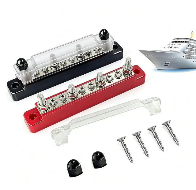 Main image of 2 Pack 150A Bus Bar Power Distribution Block 12-48V