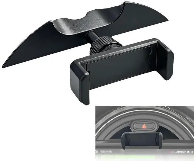 Main image of Dash Aluminum Phone Holder for Mini Cooper F54 to F60 Black