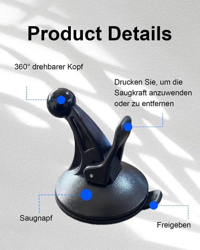 Alt view image 4 of 7 - 17mm Ball GPS Suction Mount Replacement for Garmin GPS