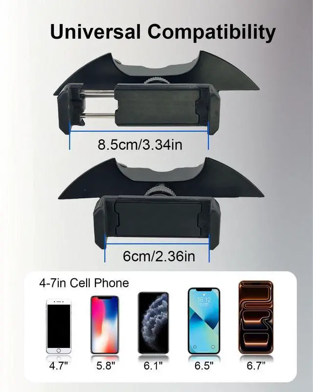 Alt view image 7 of 7 - Dash Aluminum Phone Holder for Mini Cooper F54 to F60 Black