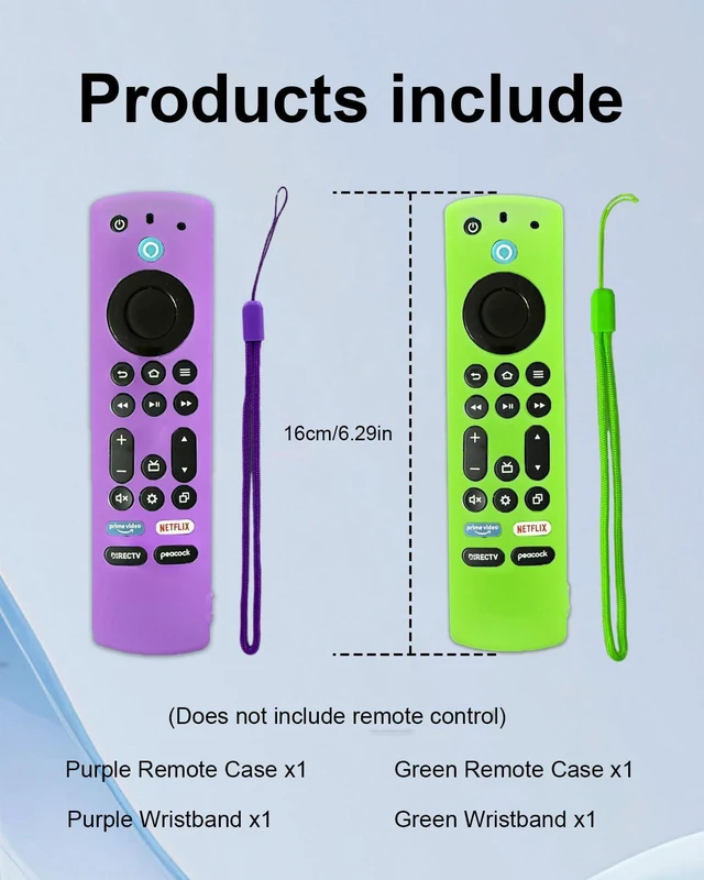 Alt view image 5 of 7 - 2Pcs Glowing Remote Cover for Insignia/Toshiba Smart TV