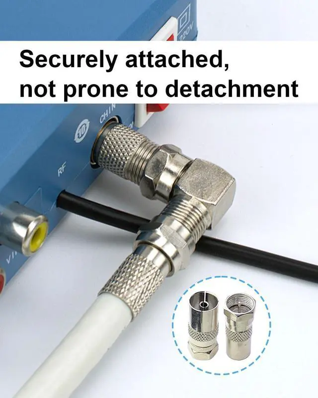 Alt view image 4 of 7 - 2Pcs F to TV Adapter, F Male to TV Female/Male Kits