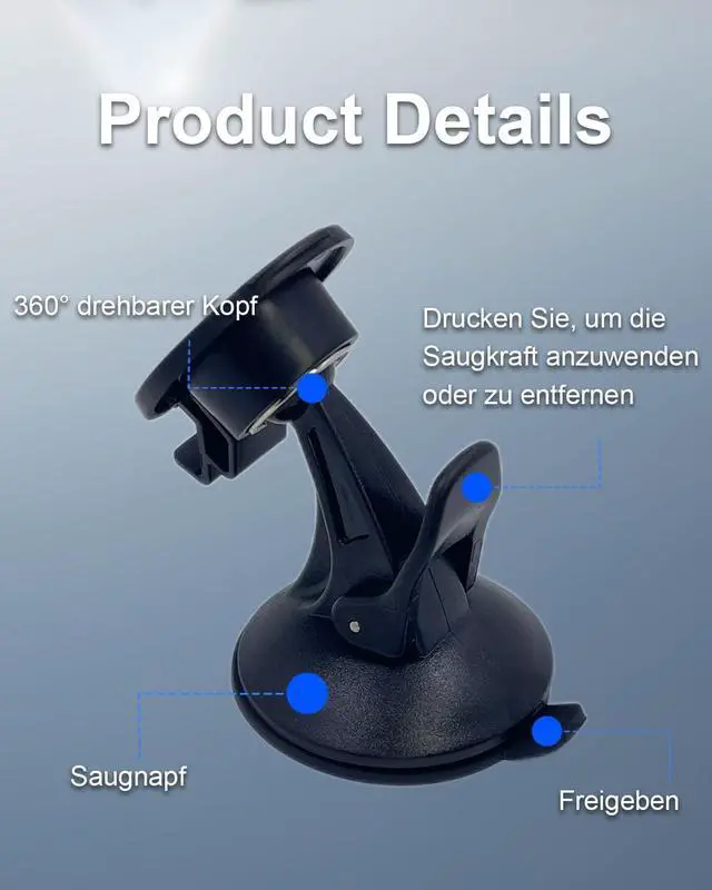 Alt view image 5 of 7 - Replacement Windshield Suction Cup Mount for Garmin GPS