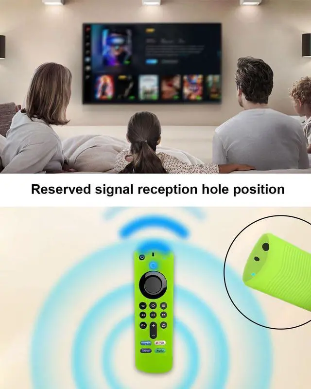 Alt view image 7 of 7 - 2-Pack Glow in Dark Remote Cover for Fire TV Stick 3rd Gen/4K Max