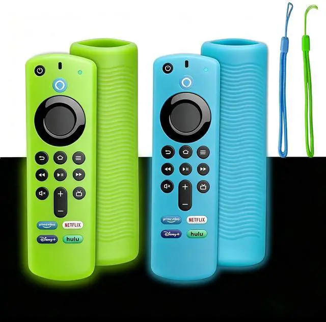 Main image of 2-Pack Glowing Silicone Remote Cover for Fire TV Stick 3rd Gen
