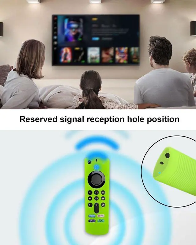 Alt view image 6 of 7 - 2-Pack Glowing Silicone Remote Cover for Fire TV Stick 3rd Gen