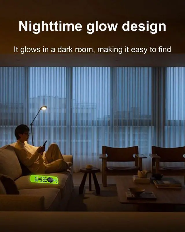 Alt view image 3 of 7 - 2-Pack Glowing Silicone Remote Cover for Fire TV Stick 3rd Gen