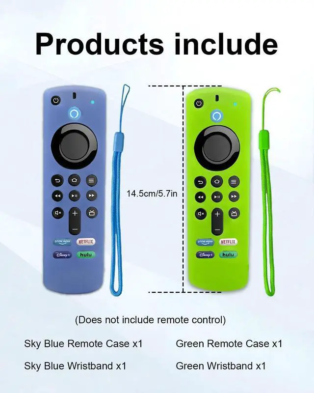 Alt view image 5 of 7 - 2-Pack Glowing Silicone Remote Cover for Fire TV Stick 3rd Gen