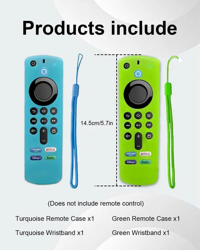 Alt view image 3 of 7 - 2-Pack Glowing Silicone Remote Cover for Fire TV Stick 3rd Gen