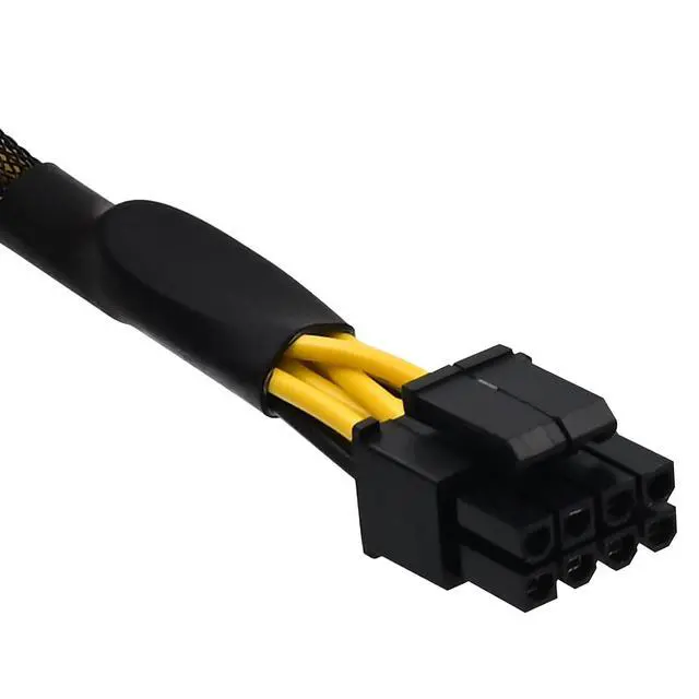 Alt view image 2 of 6 - Molex to CPU 8 Pin EPS Power Cable, LP4 Molex Male to CPU 8 Pin (4+4) EPS-12V Adapter Converter Sleeved 13-inch(33cm)