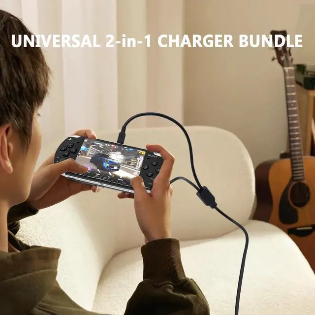 Alt view image 5 of 7 - PSP Charger Cable for Sony PSP 1000 2000 3000, PS Vita Charger Cable for PlayStation Vita 1000 USB Data Cable & Charging Cord 3FT