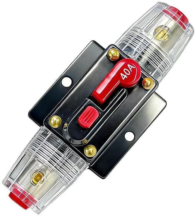 Main image of 40A Waterproof DC Circuit Breaker 12V-24V Manual Reset