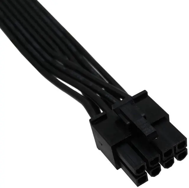 Alt view image 2 of 6 - CPU Cable for Seasonic PSUs, PCIe 8 Pin Male to CPU 8 Pin (4+4 Detachable) Male EPS-12V Motherboard Power Adapter 25-inch(63cm)