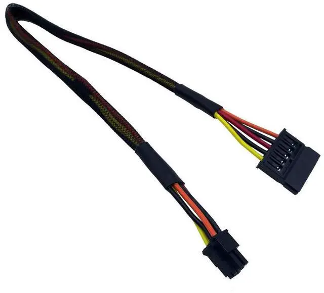 Main image of SATA Power Cable for Dell Inspiron 3653 3650 ONLY Mini 6 Pin to SATA 15 Pin ATX Adapter, 15-inch (38cm), Pack of 2 (Not for Standard 6 Pin/OptiPlex/Vostro)