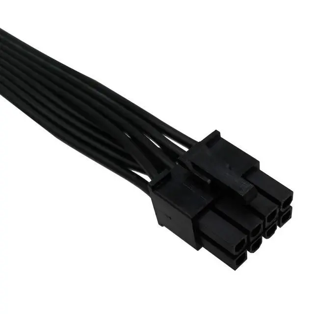 Alt view image 2 of 6 - CPU Cable for EVGA PSUs, CPU 8 Pin Male to CPU 8 Pin (4+4 Detachable) Male EPS-12V Motherboard Power Adapter 25-inch(63cm)