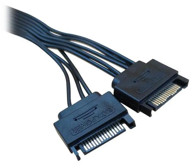 Alt view image 2 of 5 - (2-Pack) SATA to 8 Pin GPU Power Adapter, 8 Pin (6+2) PCIe to Dual SATA Splitter Cable 9-inch(23cm)