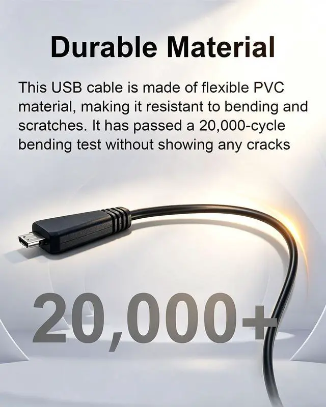 Alt view image 5 of 7 - VMC-MD3 Replacement USB Data & Charger Cable for Sony Cameras