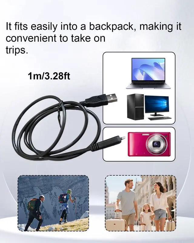 Alt view image 6 of 7 - VMC-MD3 Replacement USB Data & Charger Cable for Sony Cameras