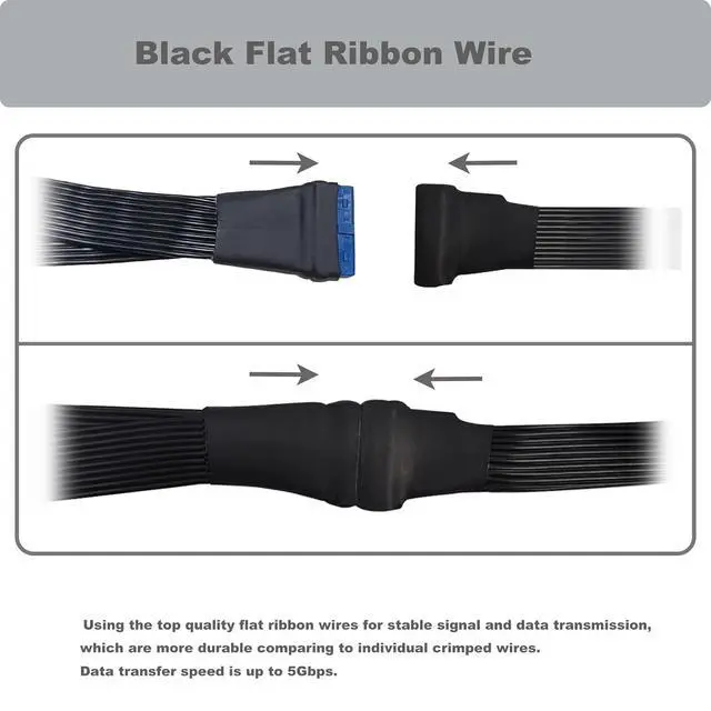 Alt view image 5 of 7 - USB 3.0 Header Splitter Extension USB 2.0 to USB 3.2 Adapter