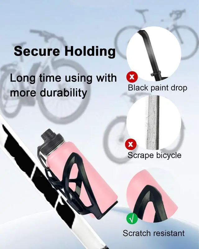 Alt view image 3 of 7 - 2Pcs Bike Water Bottle Cage, Black